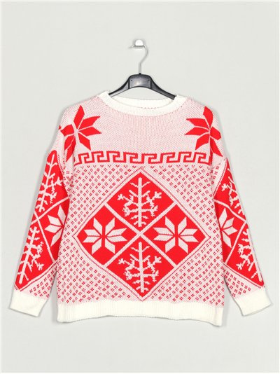 Jersey navideño copo de nieve