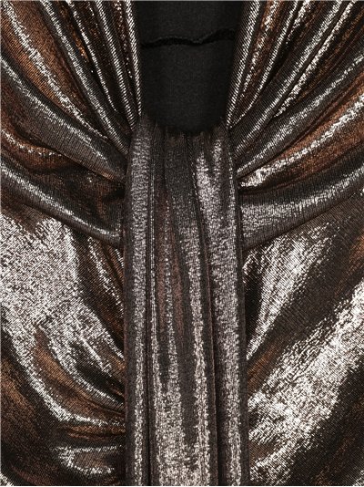 Vestido metalizado nudos 2