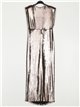 Vestido metalizado nudos