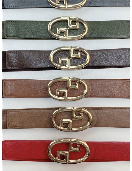 Cinturón elástico detalle metálico