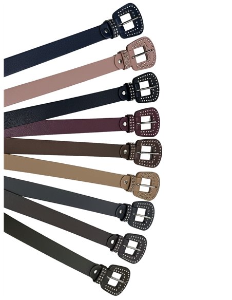 Cinturón hebilla tachas