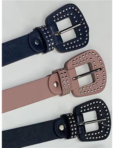 Cinturón hebilla tachas