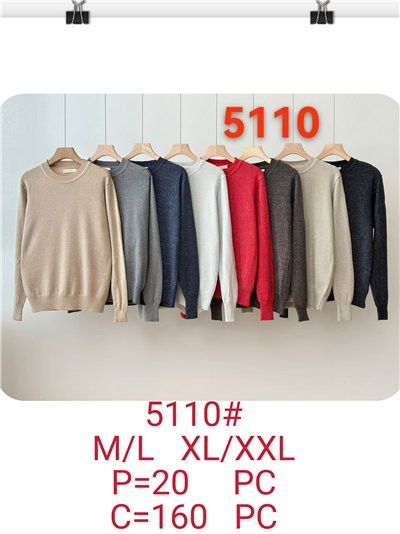 Jersey de punto metalizado cuello redondo 2