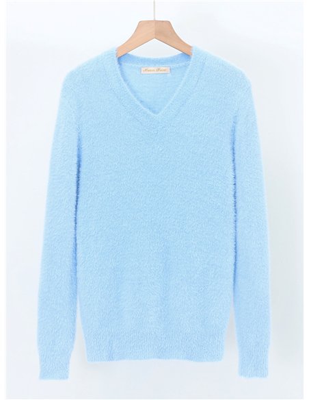 Jersey pelito suave escote pico