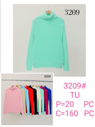 Jersey canalé pelito suave cuello vuelto 2