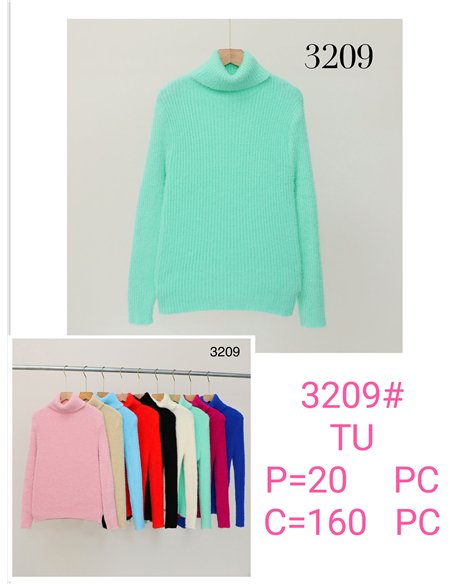 Jersey canalé pelito suave cuello vuelto