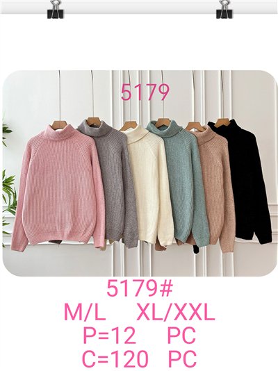 Jersey chenilla cuello vuelto 2