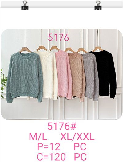 Jersey chenilla cuello redondo 2