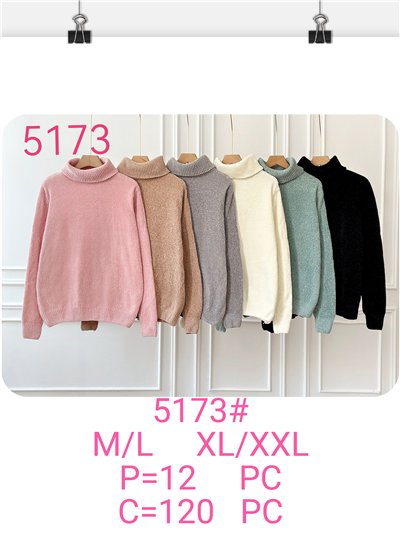 Jersey chenilla cuello vuelto 2