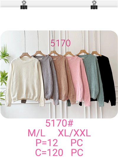 Jersey chenilla cuello redondo 2