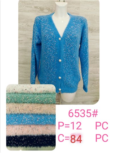 Cárdigan pelo botones perlas 2