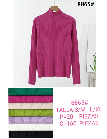 Jersey trenzado cuello perkins