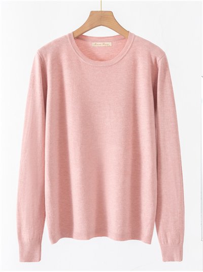 Jersey de punto fino cuello redondo