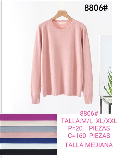 Jersey de punto fino cuello redondo 2