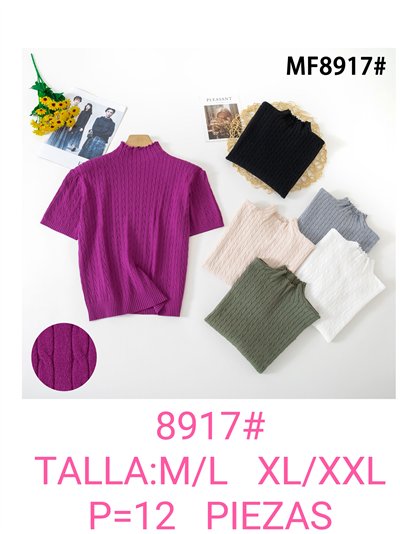 Jersey trenzado manga corta cuello perkins 2