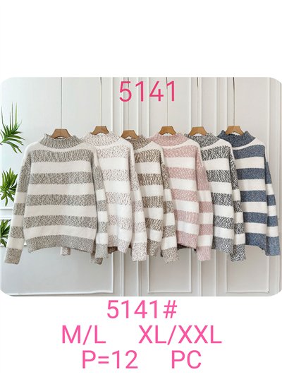 Jersey rayas bouclé cuello perkins 2