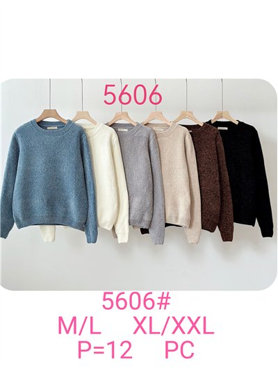 Jersey básico chenilla cuello redondo 2