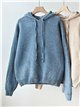 Sudadera punto con capucha