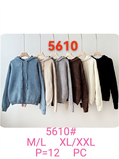 Sudadera punto con capucha 2