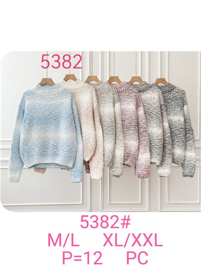 High neck ombre sweater 2