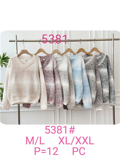 Jersey degradado escote pico 2