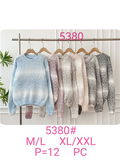 Jersey degradado cuello redondo 2