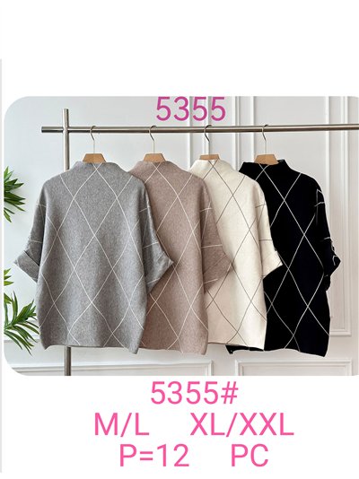 High neck diamond sweater 2