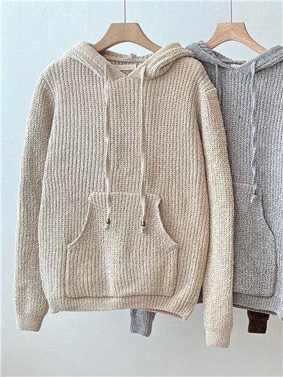 Sudadera chenilla con capucha