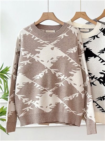 Jersey jacquard rombos