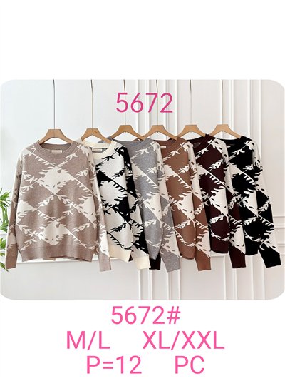 Jersey jacquard rombos 2