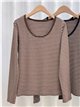 Camiseta rayas cuello redondo