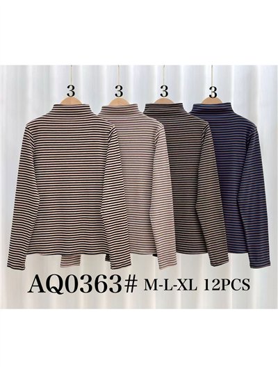 Camiseta rayas cuello perkins 2