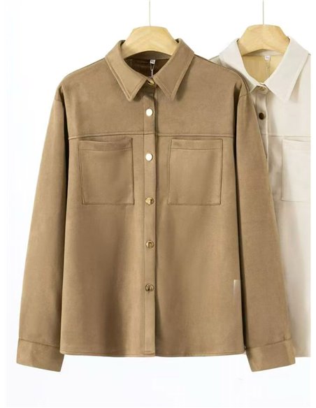 Sobrecamisa efecto ante bolsillo