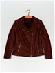 Faux leather biker jacket