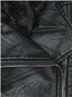 Chaqueta biker efecto piel pelo