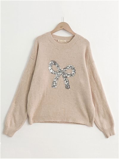 Jersey lazo lentejuelas