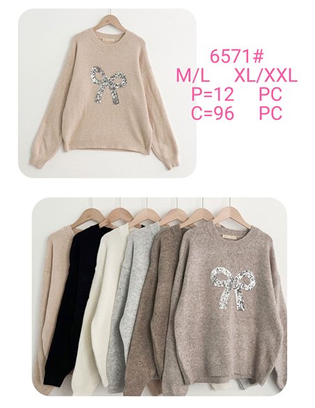 Jersey lazo lentejuelas