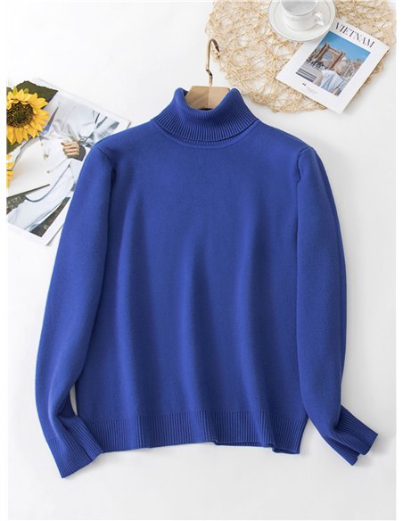 Jersey térmico felpa interior cuello vuelto