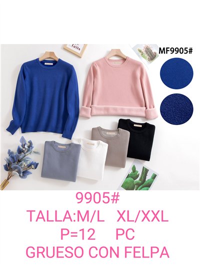 Jersey térmico felpa interior cuello redondo 2