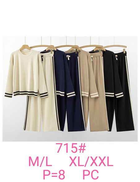 Conjunto Jersey rayas + Pantalón