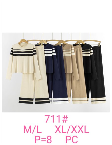 Conjunto Jersey franjas + Pantalón