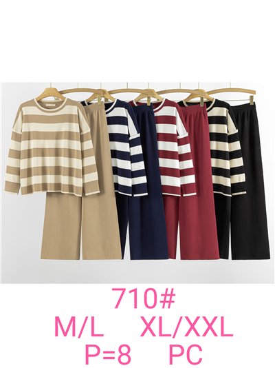 Conjunto Jersey rayas + Pantalón 2
