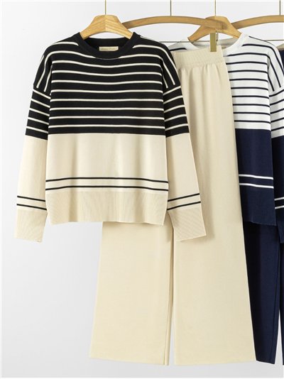 Conjunto Jersey rayas + Pantalón
