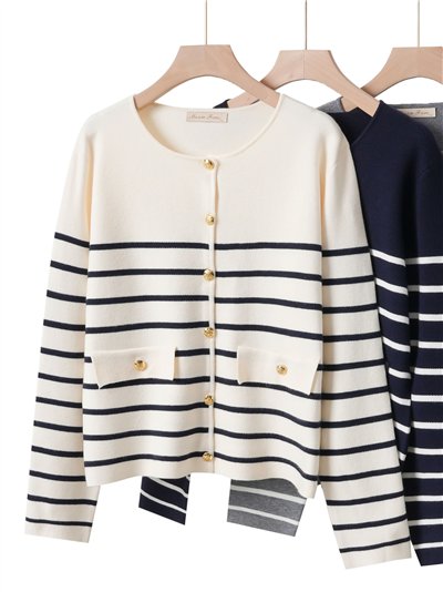 Chaqueta punto rayas
