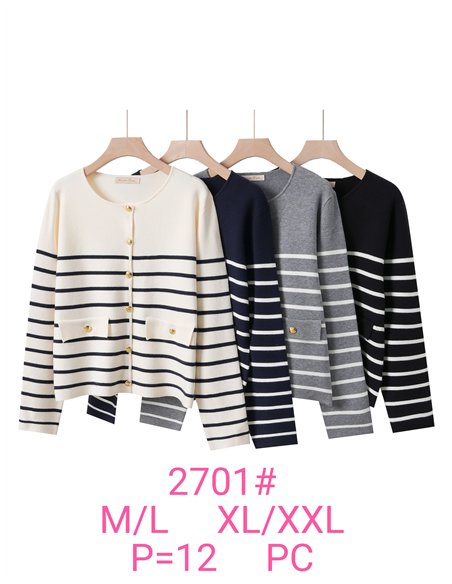 Chaqueta punto rayas