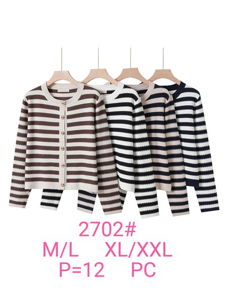 Chaqueta punto rayas