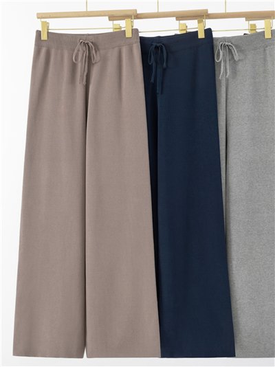 Pantalón recto punto cordón