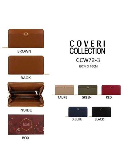 Cartera tarjetero con cremallera