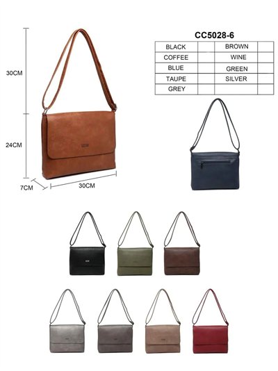 Bandolera con solapa imantada