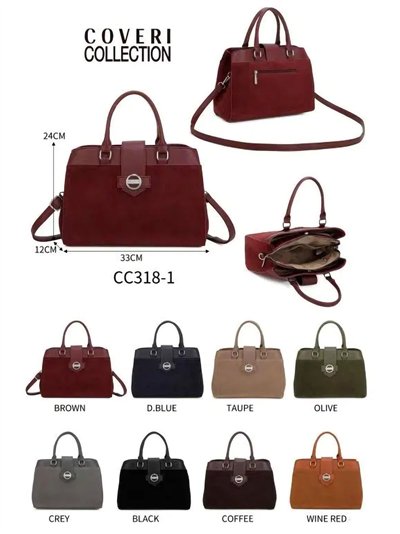 Bolso satchel combinado
